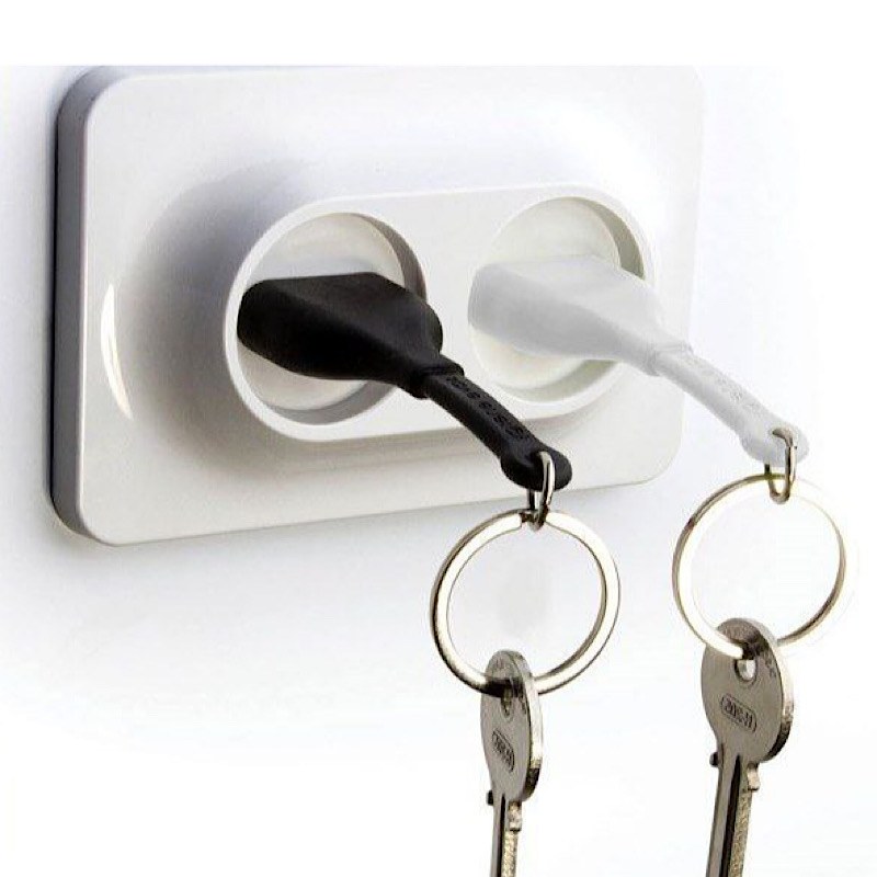 جاکلیدی فانتزی طرح پریز و دوشاخه بسته 2 عددی