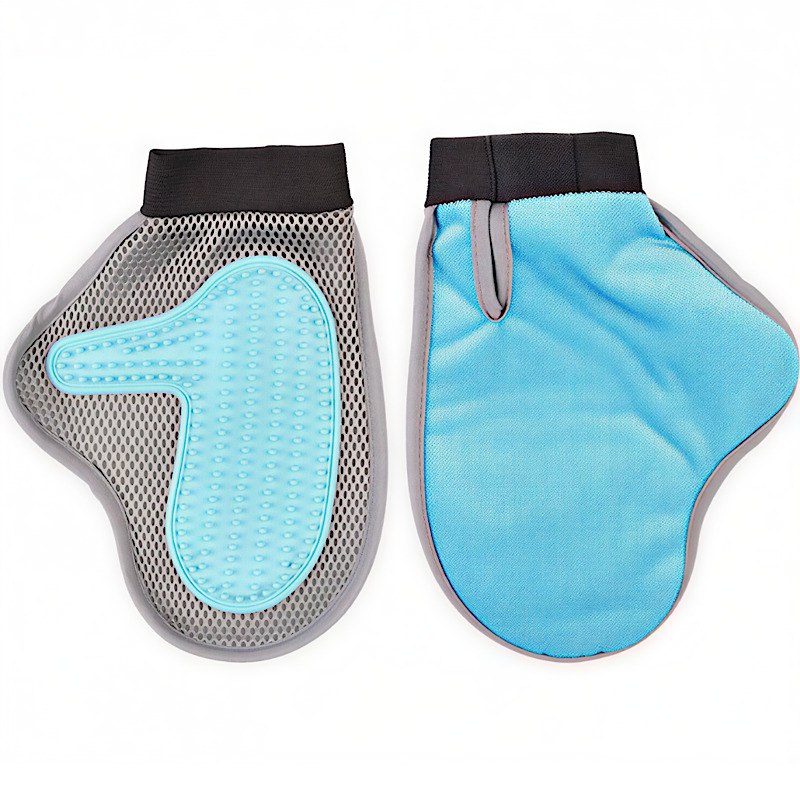دستکش دو طرفه ماساژور و پرزگیر موی حیوانات