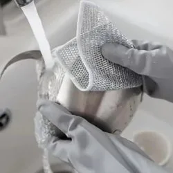 اسکاچ و دستمال توری مدل دو لایه بسته 3 عددی