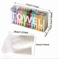 دستمال جادویی فشرده سفری مدل Towel بسته 14 عددی