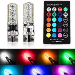 چراغ خودرو مولتی کالر ریموت دار مدل LED بسته 2 عددی