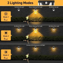 لامپ دیواری دوقلو خورشیدی 3 حالته مدل Solar